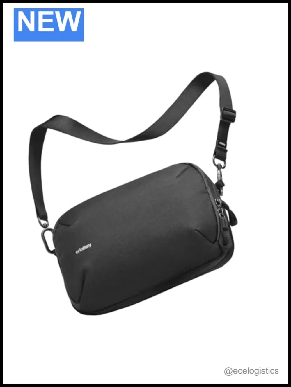 Sling Bag with RFID Blocking, Waterproof Zipper, Anti-Theft Lock